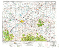 1954 Map of Great Falls, MT — High-Res, 1974 Print #2 | Pastmaps